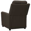 vidaXL Fauteuil inclinable &eacute;lectrique Marron fonc&eacute; Tissu
