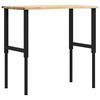 vidaXL &Eacute;tabli 100x60x(71,5-98) cm bois de ch&ecirc;ne massif