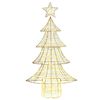 vidaXL Sapin de Noël avec 160 LED Blanc chaud 150 cm PET