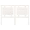 vidaXL T&ecirc;te de lit Blanc 140,5x4x100 cm Bois massif de pin