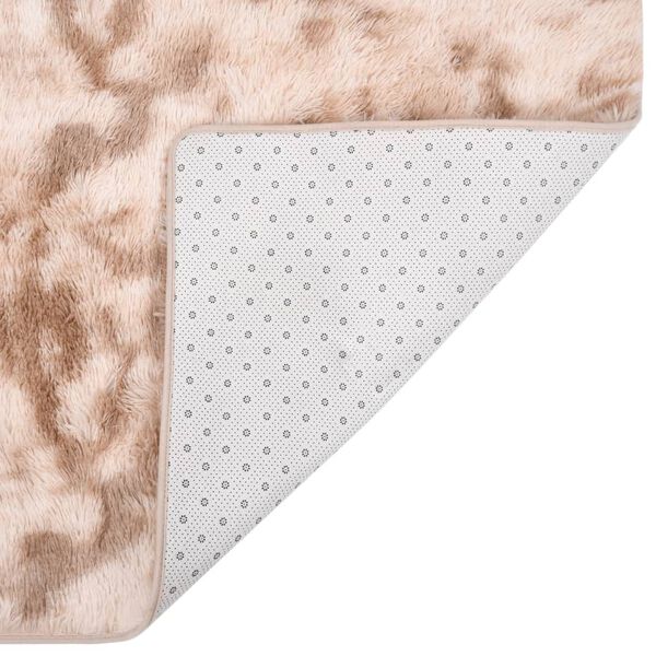 vidaXL Tapis &agrave; poils longs Cr&egrave;me 200x140 cm