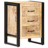 vidaXL Table de chevet 40x35x55 cm Bois de manguier solide