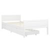 vidaXL Cadre de lit sans matelas blanc bois de pin massif 90x200 cm
