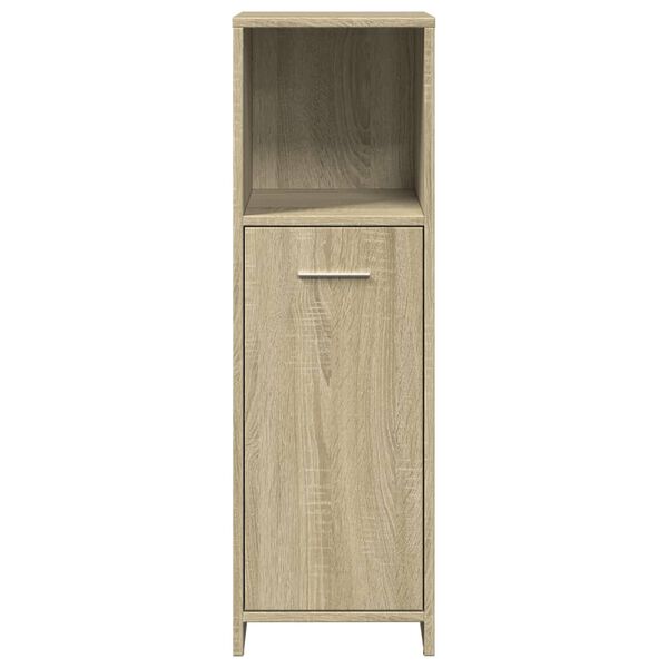 vidaXL Armoire de salle de bain Chêne sonoma 30x30x95 cm Aggloméré