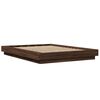 vidaXL Cadre de lit sans matelas ch&ecirc;ne marron 120x200 cm