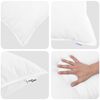 vidaXL Couette avec oreiller 3 pcs Blanc Microfibre