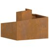 vidaXL Cache-pot de jardin Marron 60 x 60 x 50 cm