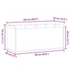 vidaXL Banc de rangement vieux bois 102x42x45 cm bois d'ing&eacute;nierie