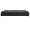 vidaXL Housse de Table Uni Noir 92 x 92 x 15 cm tissu