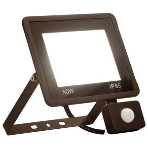 vidaXL Projecteur à LED avec capteur 50 W Blanc chaud