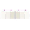 vidaXL Auvent lat&eacute;ral r&eacute;tractable Cr&egrave;me 200x600 cm