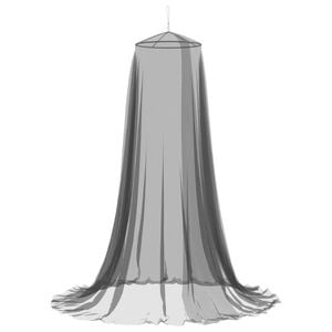 vidaXL Ciel de lit anti-moustiques 156 mesh Noir ⌀56 x 220 cm