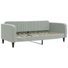 vidaXL Lit de repos sans matelas gris clair 90x190 cm velours