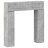 vidaXL Cadre de chemin&eacute;e Gris b&eacute;ton 102 x 18 x 100,5 cm