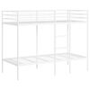 vidaXL Lit superpos&eacute; sans matelas blanc 100x190 cm acier
