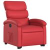 vidaXL Fauteuil inclinable Rouge Similicuir