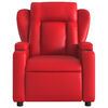 vidaXL Fauteuil de massage inclinable rouge similicuir