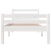 vidaXL Cadre de lit sans matelas blanc bois massif 90x200 cm