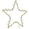 vidaXL Lumi&egrave;res de No&euml;l silhouette d'&eacute;toile 80 LED blanc chaud