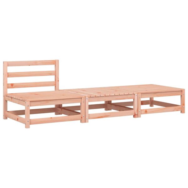 vidaXL Canap&eacute; de jardin sans accoudoirs avec coussins et repose-pieds