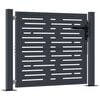 vidaXL Portail de jardin Anthracite 100x100 cm Acier Design carr&eacute;