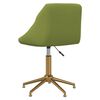 vidaXL Chaises pivotantes &agrave; manger lot de 2 vert clair velours