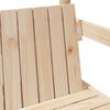 vidaXL Banc avec toit 117,5x70x176,5 cm bois de pin massif