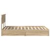 vidaXL Lit de Rangement Ch&ecirc;ne Sonoma 120 x 200 cm Bois d'ing&eacute;nierie