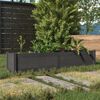 vidaXL Lit sur&eacute;lev&eacute; de jardin Gris 150x31x31 cm Bois de sapin massif