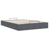 vidaXL Cadre de lit ottoman sans matelas gris foncé 140x190 cm velours