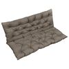 vidaXL Coussin pour balancelle Taupe 120 cm Tissu