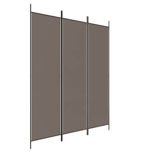 vidaXL Cloison de s&eacute;paration 3 panneaux Anthracite 150x220 cm Tissu