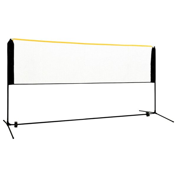vidaXL Filet de badminton r&eacute;glable 300x103x94-158 cm M&eacute;tal
