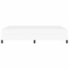 vidaXL Cadre de lit avec matelas Blanc pur 140 x 200 cm tissu