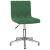 vidaXL Chaises pivotantes &agrave; manger lot de 2 vert fonc&eacute; velours