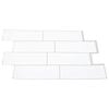 vidaXL Autocollants Décoratifs 10 pcs Blanc gris 29,4 x 21,4 x 0,8 cm