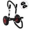 vidaXL Chariot de SUP pour planche de surf pliable 45 kg aluminium