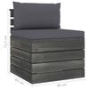 vidaXL Salon palette de jardin 4 pcs avec coussins Bois de pin massif
