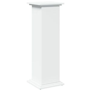 vidaXL Pi&eacute;destal avec rangement noir 31x30x60 cm bois d'ing&eacute;nierie