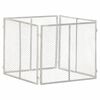 vidaXL Composteur de jardin 85x85x70 cm Fer galvanis&eacute;