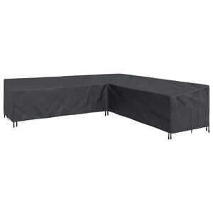vidaXL Housse pour meubles Noir 325 x 325 x 80 cm Tissu Oxford 600D
