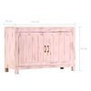 vidaXL Buffet Rose clair 110x35x70 cm Bois de manguier massif