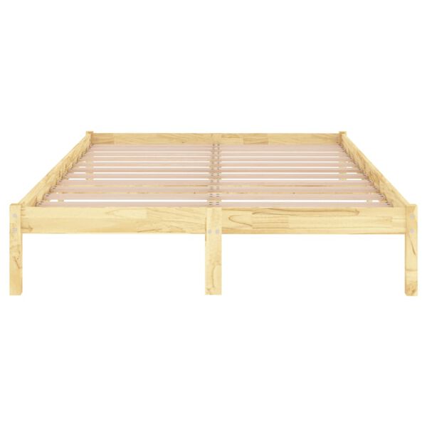 vidaXL Cadre de lit sans matelas bois massif 160x200 cm