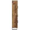 vidaXL Haut Armoire 2 pcs Bois Ancien Bois Agglom&eacute;r&eacute; et Verre
