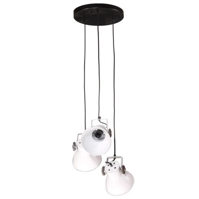 vidaXL Lampe suspendue 25 W blanc 30x30x100 cm E27