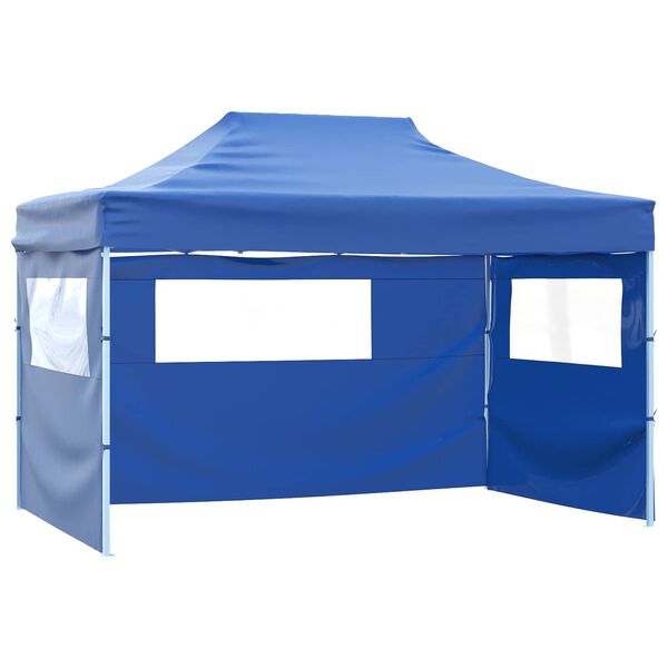 vidaXL Tente de f&ecirc;te Bleu 291 x 431 x 315 cm Tissu Oxford