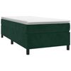 vidaXL Sommier &agrave; lattes de lit avec matelas Vert fonc&eacute; 90x190 cm