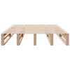 vidaXL Cadre de lit sans matelas 135x190 cm bois de pin massif
