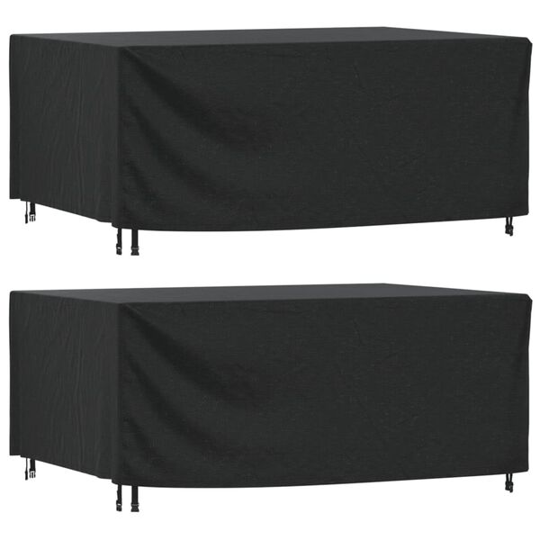 vidaXL Housses de salon de jardin 2 pcs 225x143x90 cm imperm&eacute;able 420D