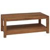 vidaXL Table basse Naturel 100 x 50 x 40 cm Bois de teck massif
